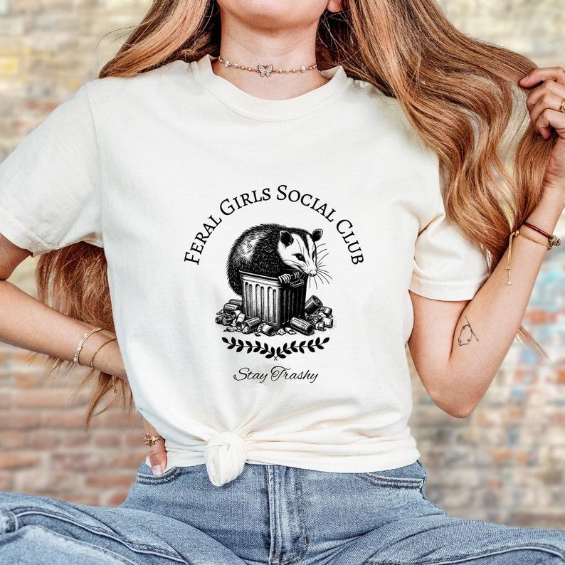 Feral Girls Social Club Possum Shirt.