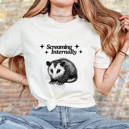 Screaming Internally Possum Shirt.