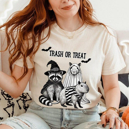 Trash or Treat Halloween Ensemble Shirt.