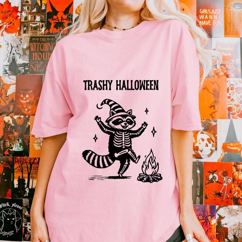 Trashy Halloween Raccoon Shirt.