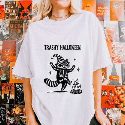 Trashy Halloween Raccoon Shirt.