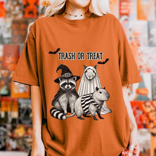 Trash or Treat Halloween Ensemble Shirt.