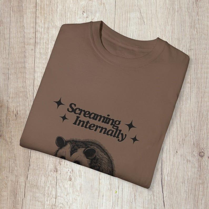 Screaming Internally Possum Shirt.