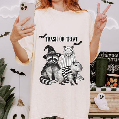 Trash or Treat Halloween Ensemble Shirt.