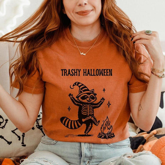 Trashy Halloween Raccoon Shirt.