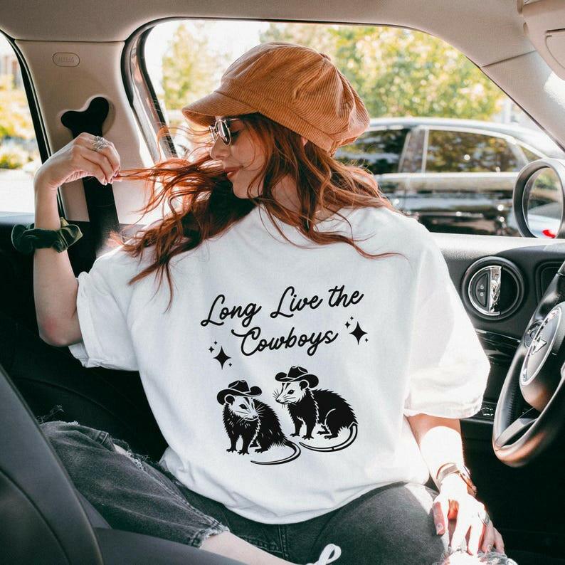 Long Live the Cowboys Possum Shirt - Just Goofy Little Guys