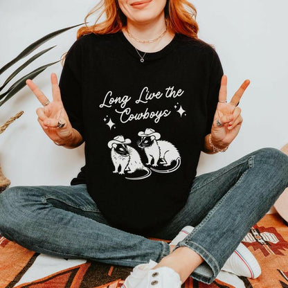 Long Live the Cowboys Possum Shirt - Just Goofy Little Guys