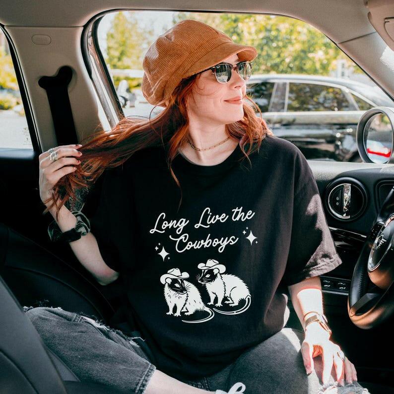 Long Live the Cowboys Possum Shirt - Just Goofy Little Guys