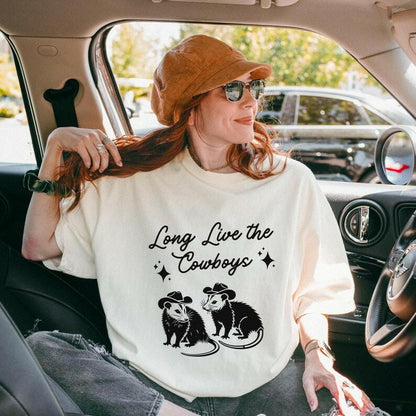 Long Live the Cowboys Possum Shirt - Just Goofy Little Guys