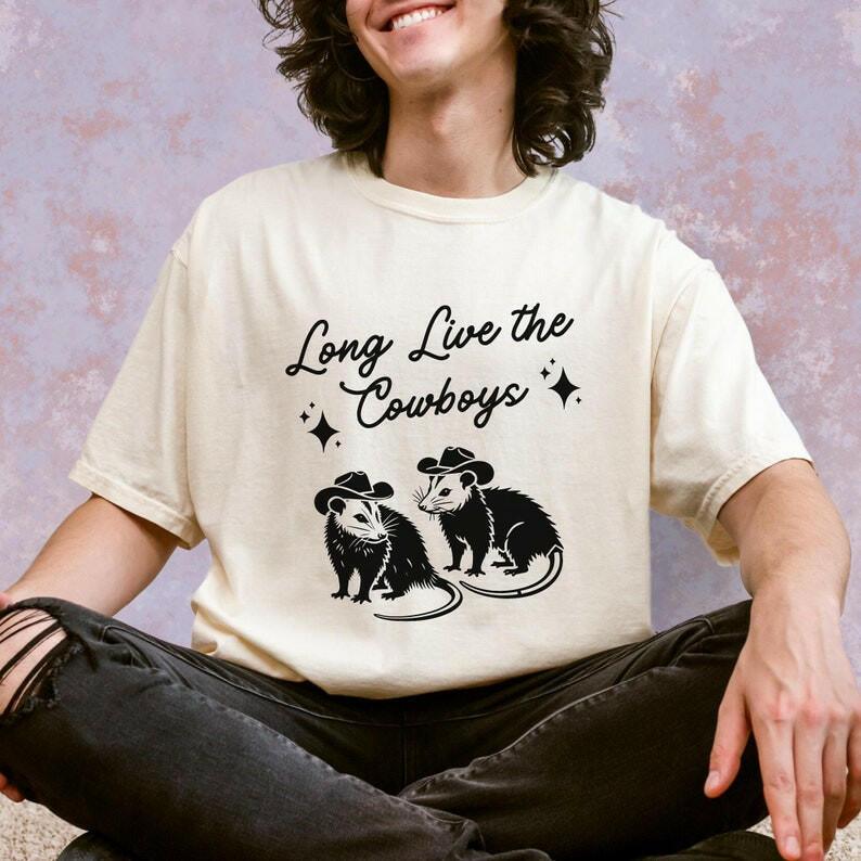 Long Live the Cowboys Possum Shirt - Just Goofy Little Guys